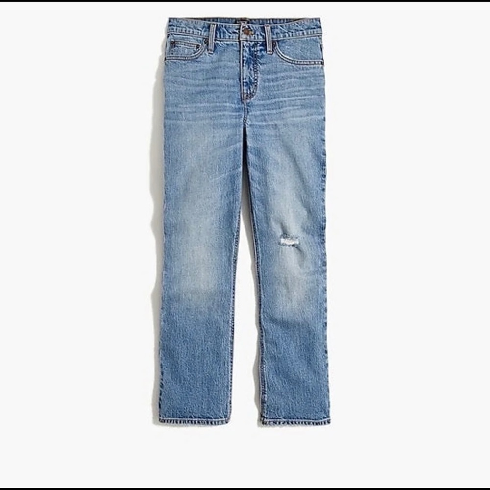 Women’s JCrew High-Rise flare crop Jean in all-day stretch Size 29
